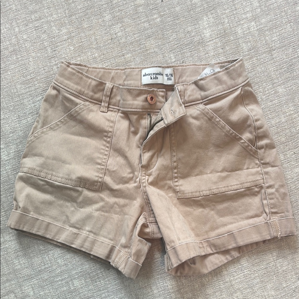 Abercrombie Kids Beige Cargo Shorts